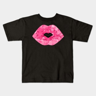 Full lips girlie lips kissing mouth red mouth lip Kids T-Shirt